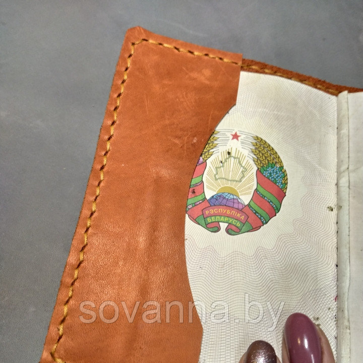 Кожаная обложка для паспорта - фото 2 - id-p119846532