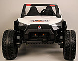 Детский электромобиль RiverToys Buggy A707AA 4WD (белый) Кондиционер двухместный полноприводный, фото 3