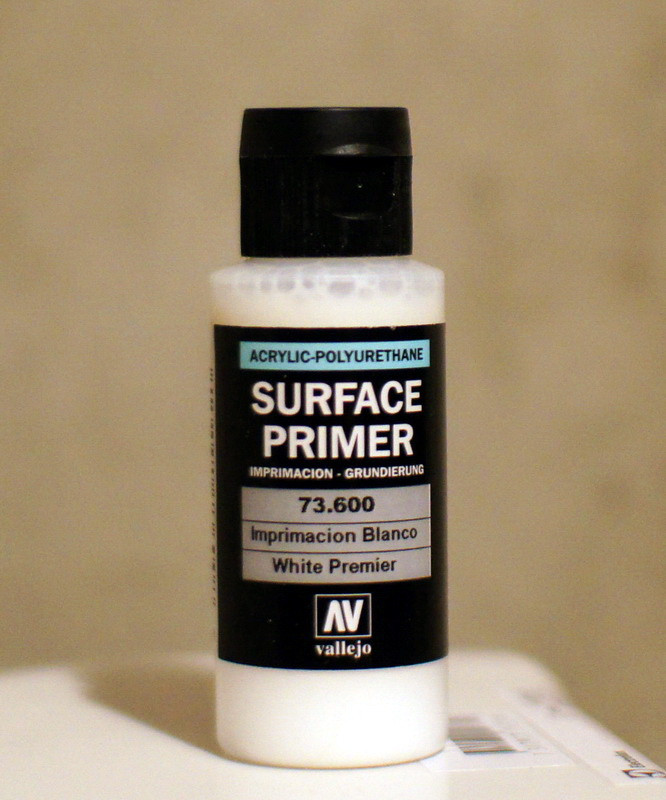 Грунт Surface Primer акриловый полиуретановый, белый (WHITE), 60 мл, Vallejo - фото 2 - id-p7449397