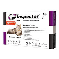 INSPECTOR Тотал К, капли от паразитов для кошек 8-15кг.