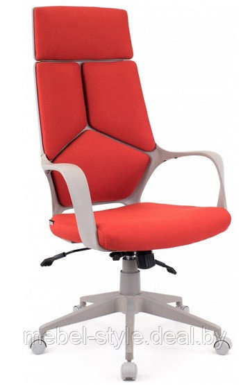 Игровое геймерское кресло ТРИО Блэк с укороченной спинкой ткани, TRIO Black LB ECO ткань (Серый, черный) - фото 8 - id-p119872658
