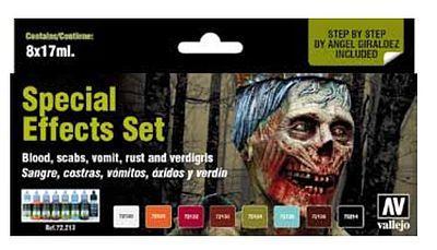 Набор VALLEJO SPECIAL EFFECTS SET (8цв.) (арт.V-72213)