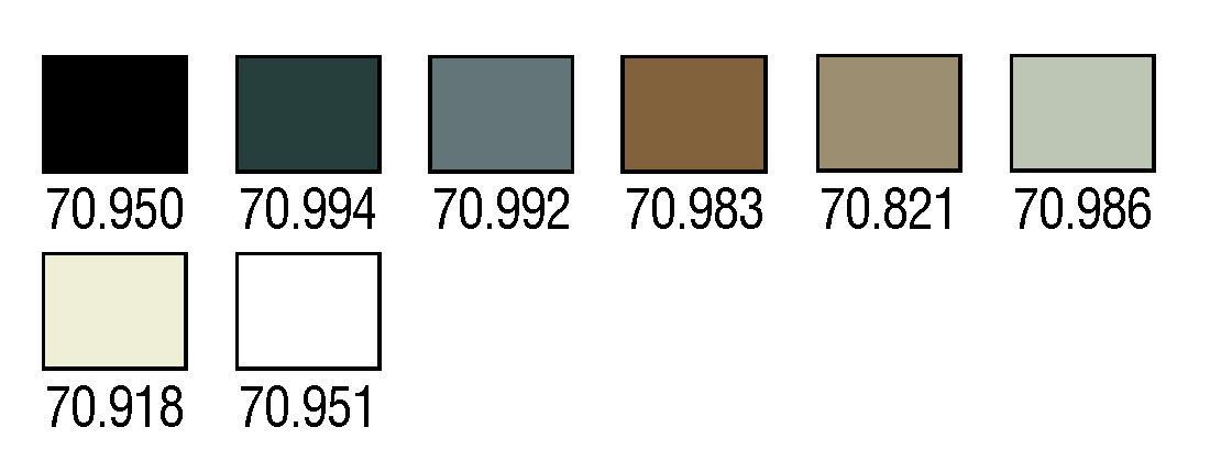 Набор акриловых красок для моделизма Black & White, 8х17мл, Vallejo - фото 5 - id-p119873415