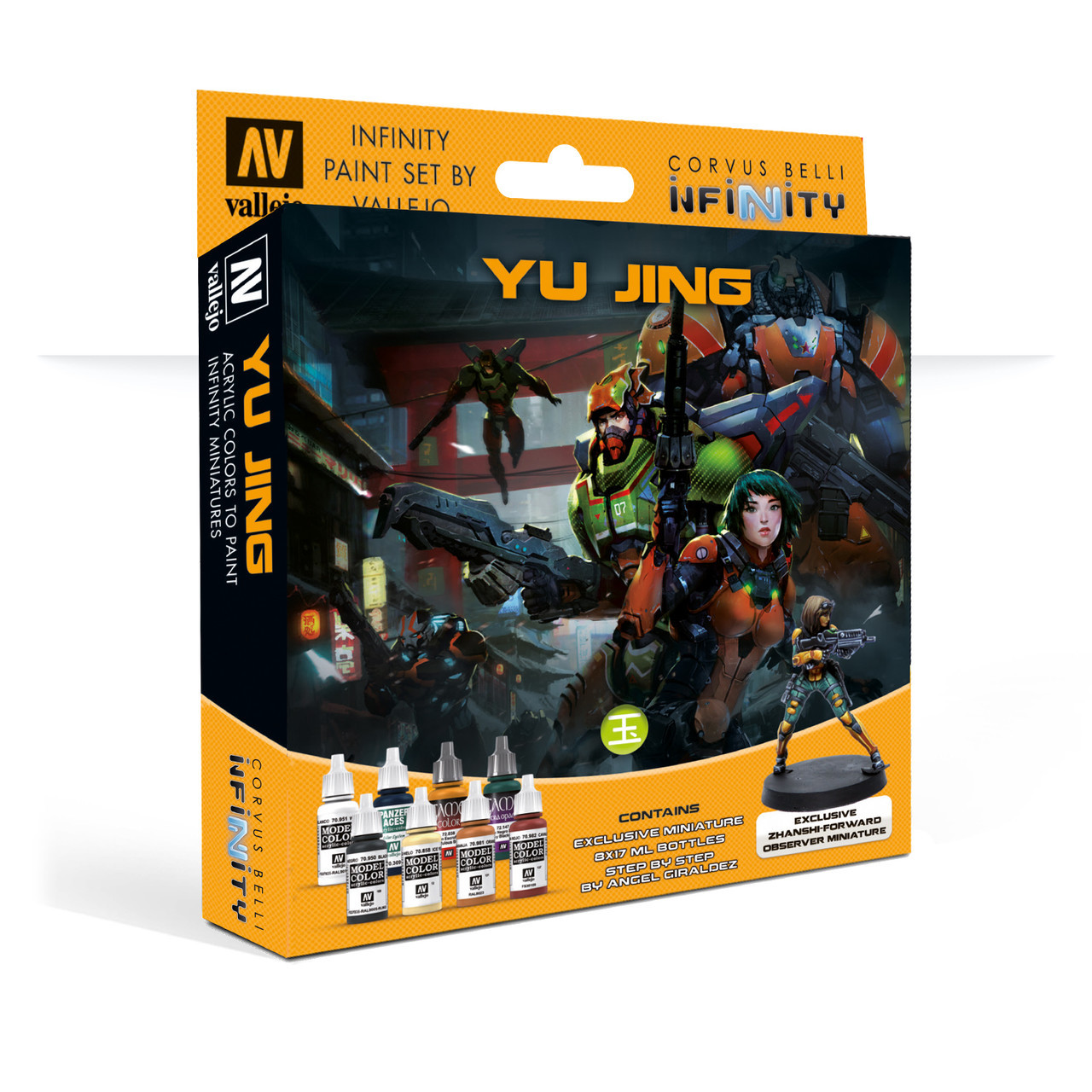 Набор VALLEJO Model Color INFINITY YU JING MINIATURE (8 + сборная фигурка)