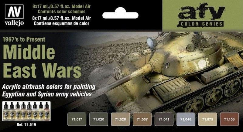 Набор AFV VALLEJO MODEL AIR: MIDDLE EAST WARS (8*17мл)