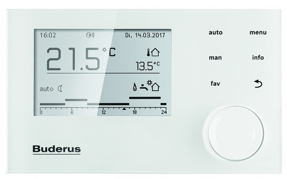 Регулятор системный Buderus Logamatic RC310, белый