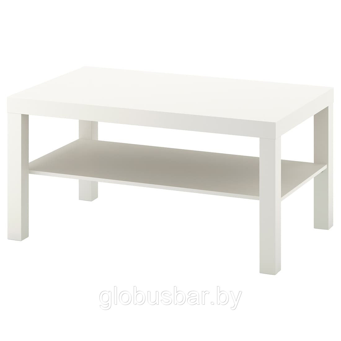 ЛАКК Журнальный стол, белый, 90x55 см, икеа - фото 2 - id-p119875748