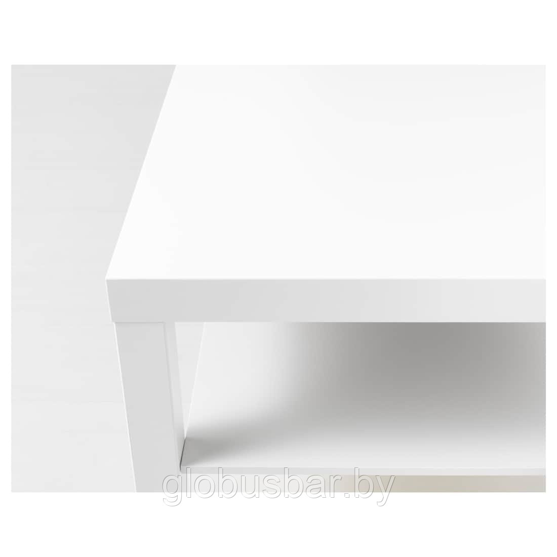 ЛАКК Журнальный стол, белый, 90x55 см, икеа - фото 4 - id-p119875748