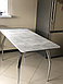 Стол обеденный раздвижной 1100(1500)*700 мм, Бетон светлый, фото 9