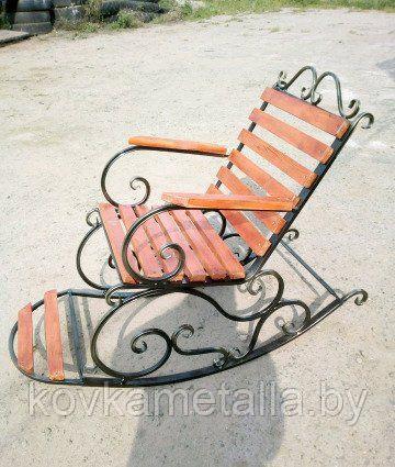 Кресло-качалка кованая №3 - фото 1 - id-p119879317