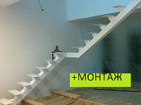 Каркас лестницы на монокосоуре модель 34
