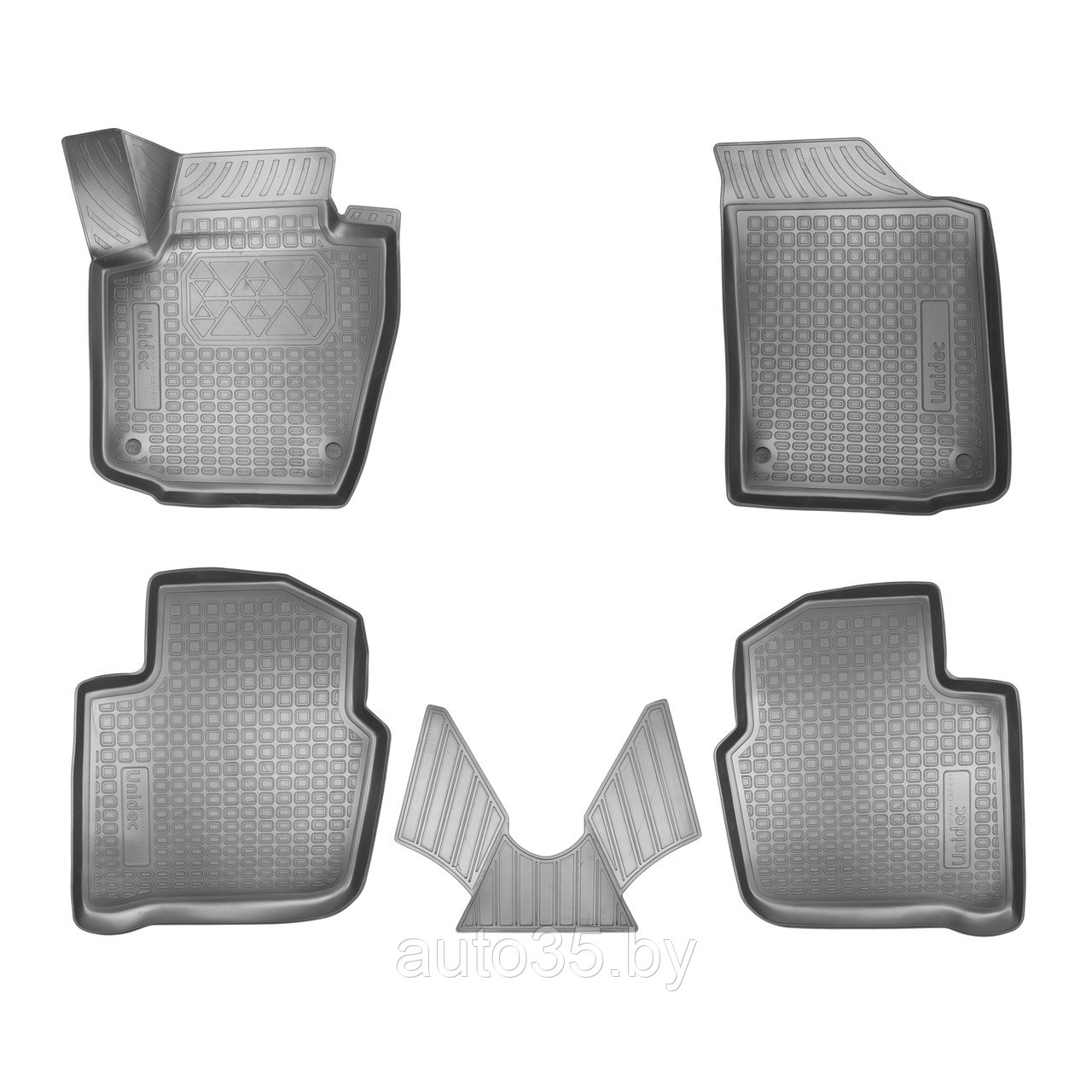 Коврики салонные для Skoda Rapid (NH) 3D (2013)\ Seat Toledo IV (NH) 3D (2012-2019) - фото 1 - id-p119923514
