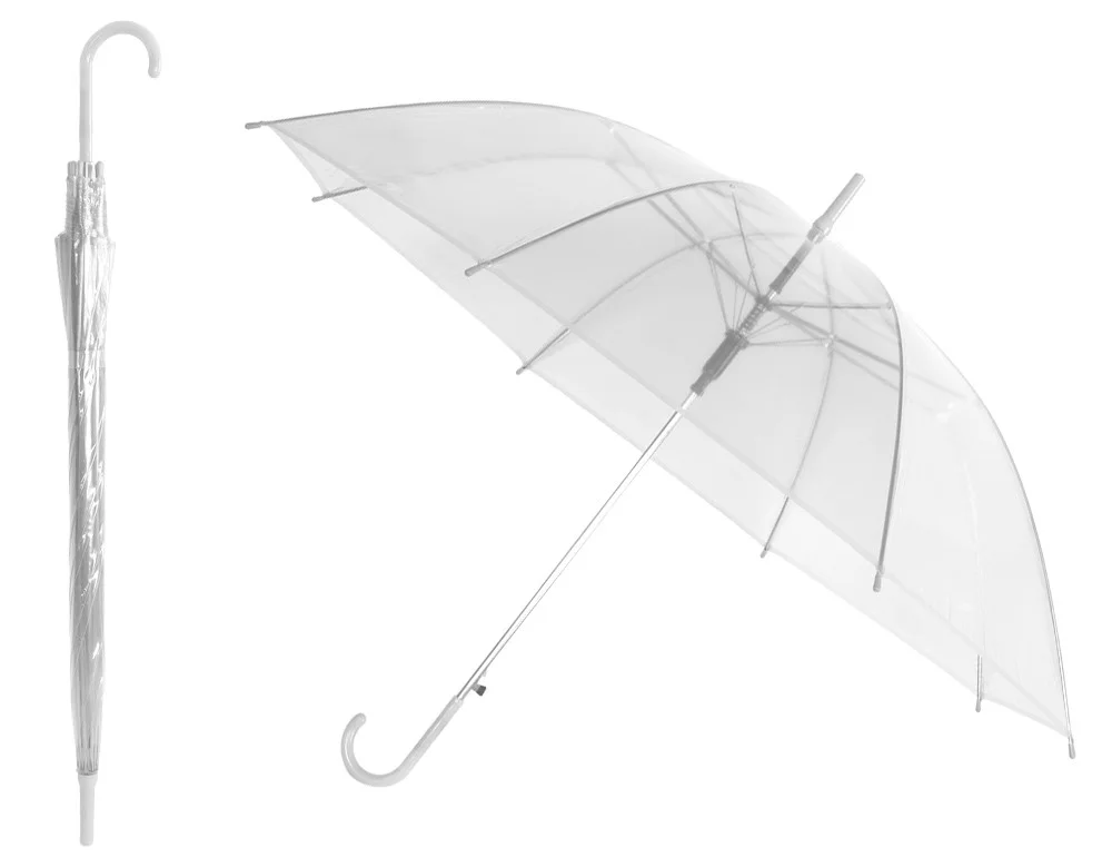 Зонт прозрачный SiPL белый - фото 1 - id-p119925932
