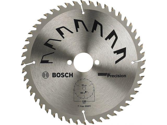 Диск пильный 190х30 мм 48 зуб. по дереву PRECISION BOSCH (твердоспл. зуб)
