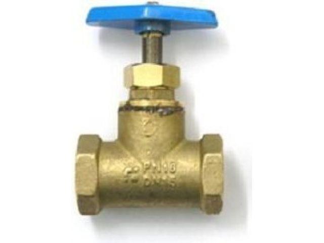 Кран вентильный 1/2" вн.-вн. PN1,6 МПа; 15Б3р, Цветлит (Температура теплоносителя до 70°С)