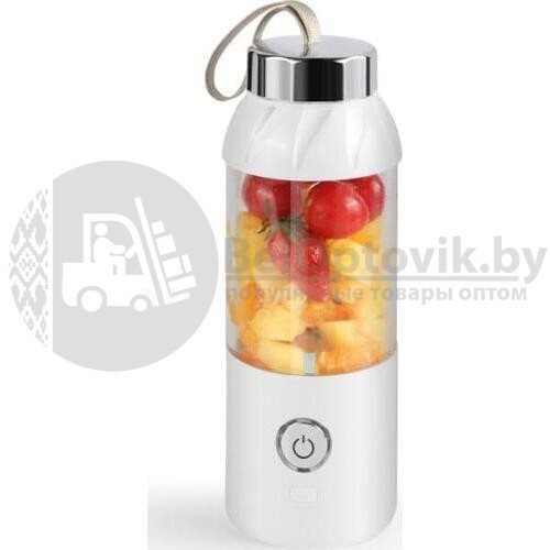 Блендер - шейкер (соковыжималка) портативный, переносной USB EveryDay Juicer Cup, 550 мл, 100W Белый корпус - фото 7 - id-p119934320