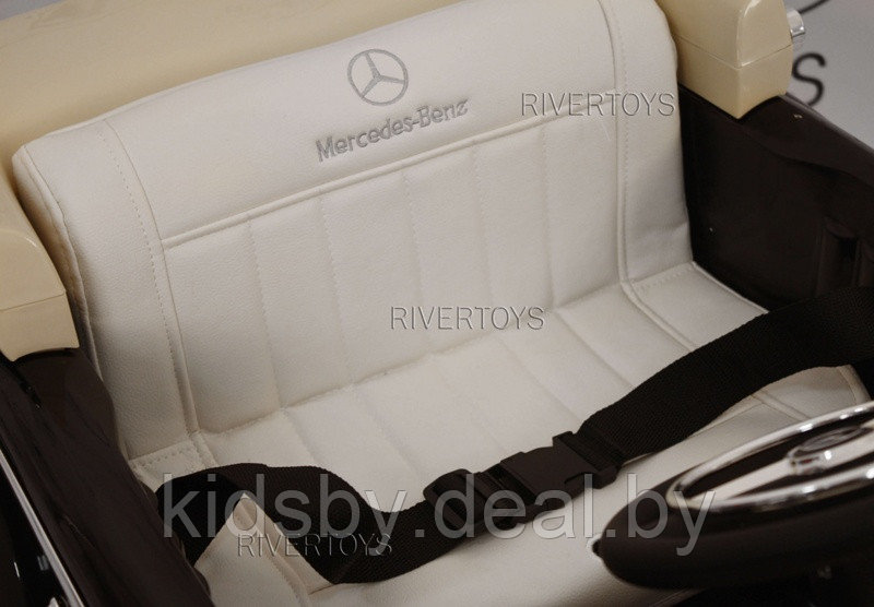 Детский электромобиль RiverToys Mercedes-Benz 300S LS-618 (бежевый) лицензия - фото 5 - id-p118622163