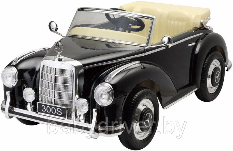 Детский электромобиль RiverToys Mercedes-Benz 300S LS-618 (черный) глянец лицензия - фото 1 - id-p118622166