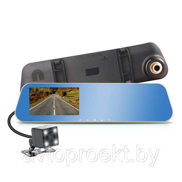Зеркало видеорегистратор Blackbox с камерой заднего вида - фото 1 - id-p119979568