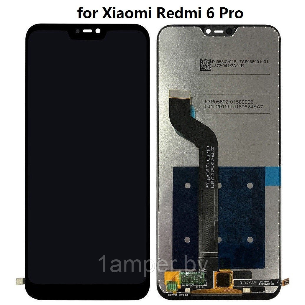 Дисплей Original для Xiaomi Redmi 6pro/MI A2Lite В сборе с тачскрином. Черный