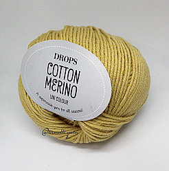 Пряжа Drops Cotton Merino цвет 15 горчица