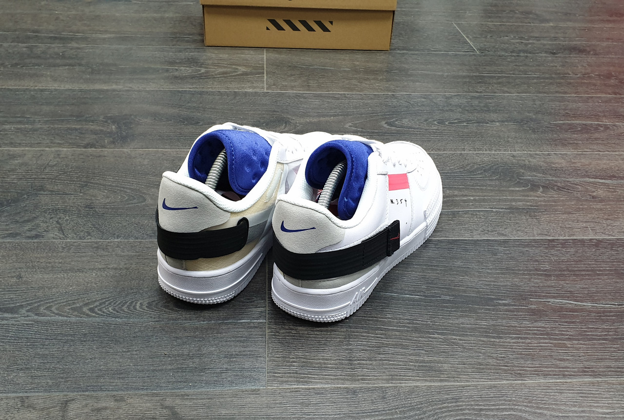 Кроссовки Nike Air Force 1 Type White Blue Pink - фото 2 - id-p119876017