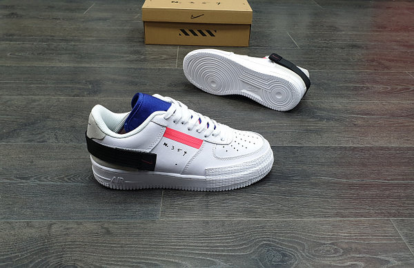 Air force 1 type white blue 2025