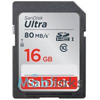 Карта памяти SanDisk Ultra SDHC 16GB 533X