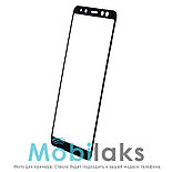Защитное стекло для Nokia 6 (2018) на весь экран противоударное черное, фото 2