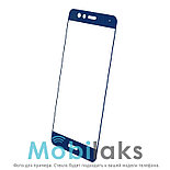 Защитное стекло для Sony Xperia XA2 на весь экран противоударное синее, фото 2