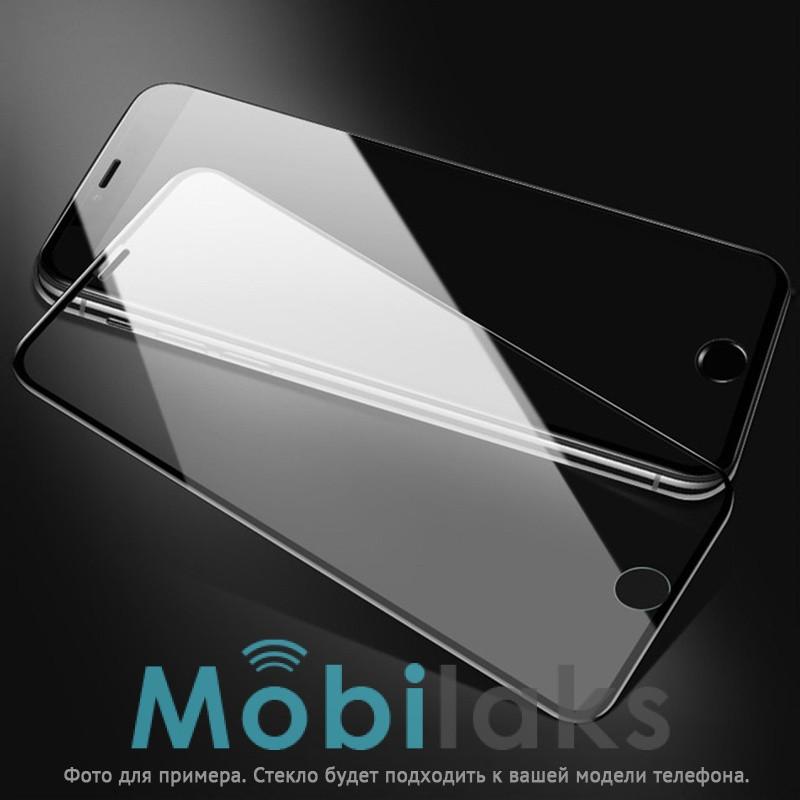 Защитное стекло для iPhone 6, 6S на весь экран противоударное ISA Premium черное
