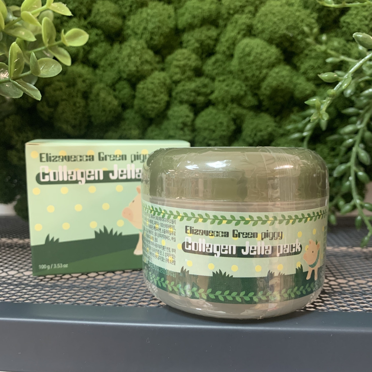 Желейная маска для лица с коллагеном Elizavecca Green Piggy Collagen Jella Pack, 100 мл - фото 3 - id-p118731249