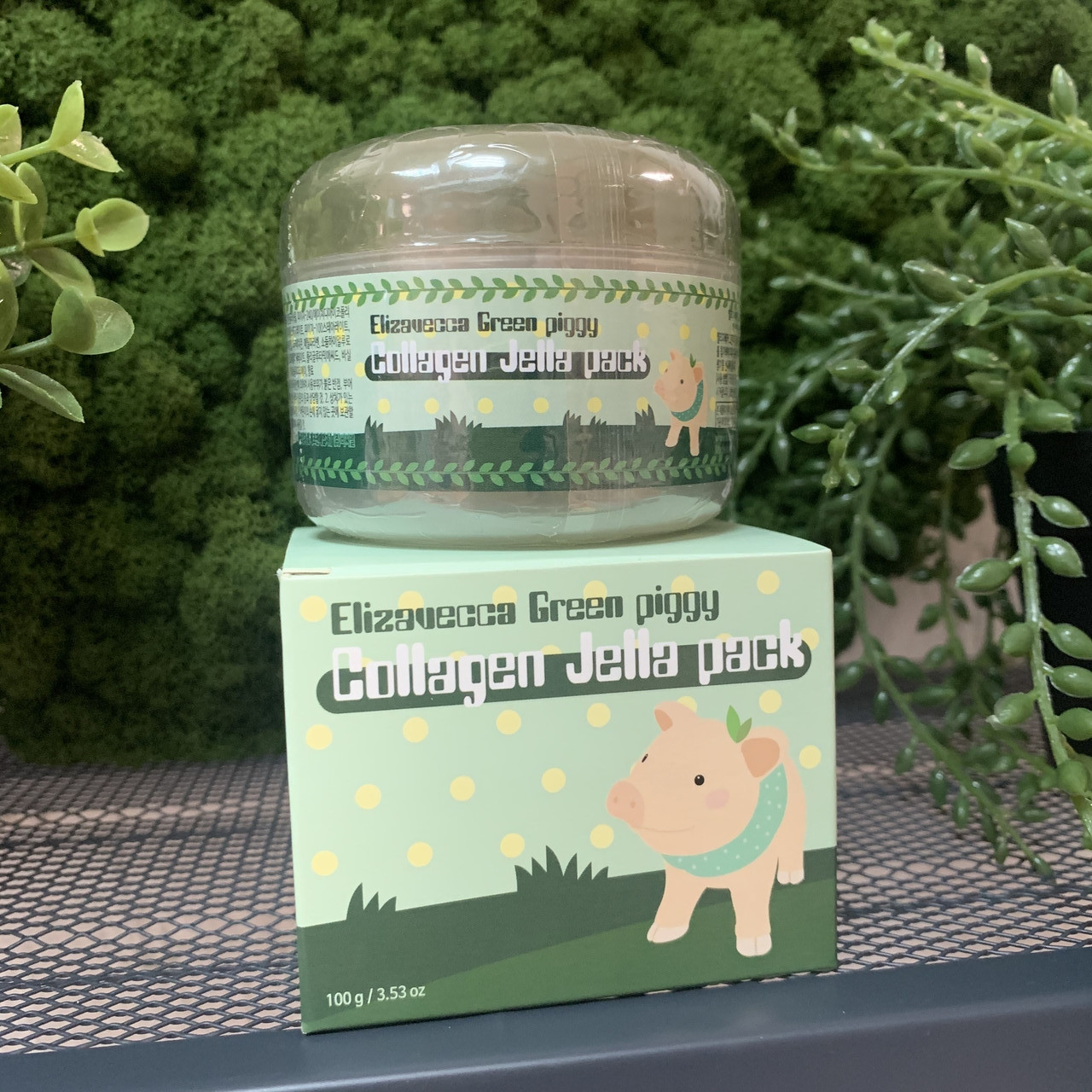 Желейная маска для лица с коллагеном Elizavecca Green Piggy Collagen Jella Pack, 100 мл - фото 2 - id-p118731249