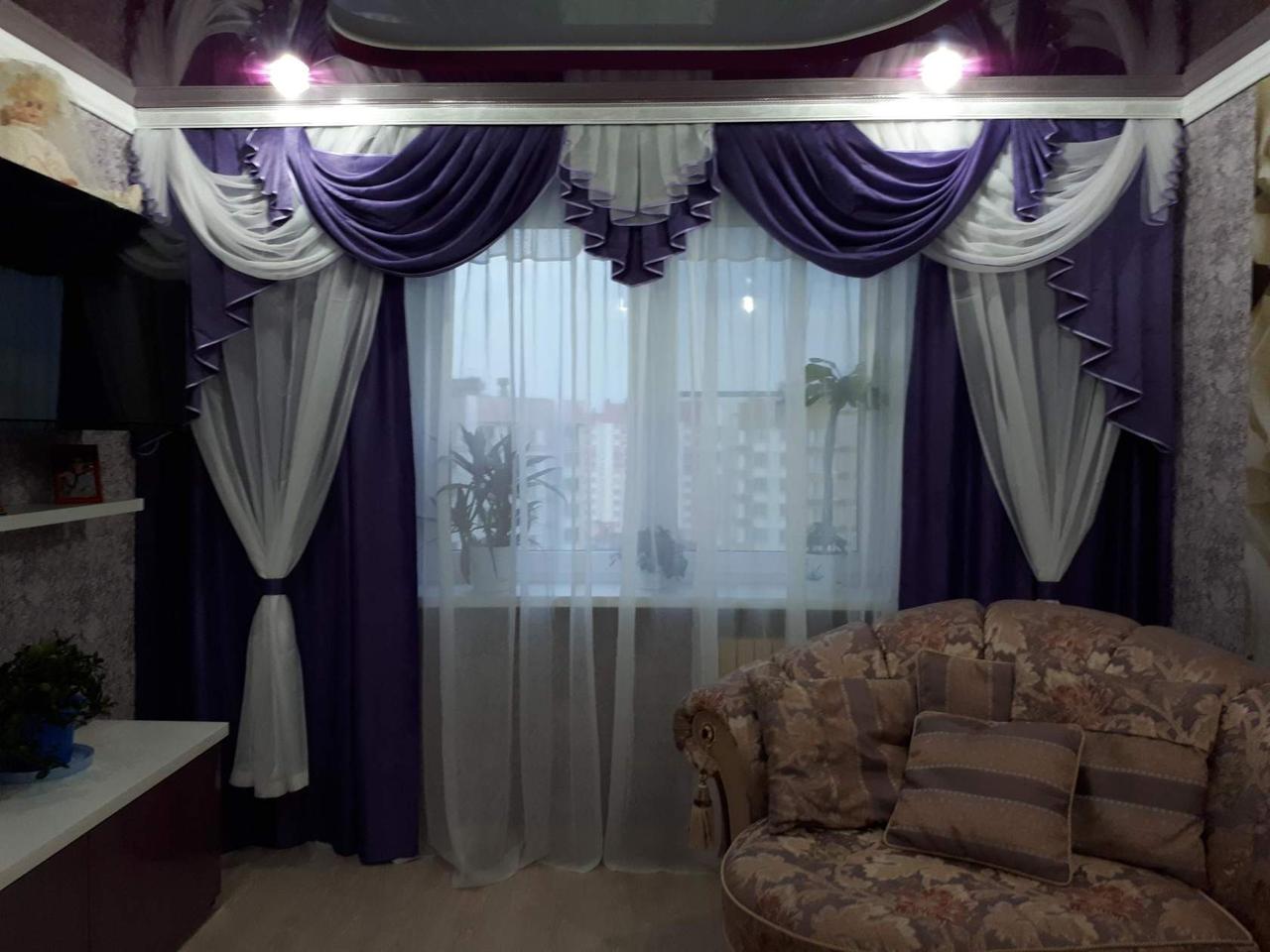 Комплект штор "САНДРА" в гостиную и спальню - фото 1 - id-p120039366