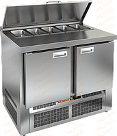 Стол холодильный для салатов (саладетта) с крышкой HICOLD SLE1-11GN