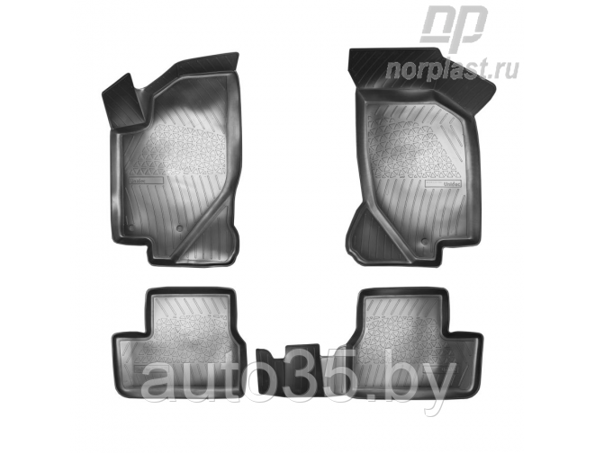 Коврики салонные для VAZ 111 Kalina 3D (2004)\ VAZ 2190 Granta 3D (2011)\ Datsun on-DO 3D (2014)\ Datsun mi-DO