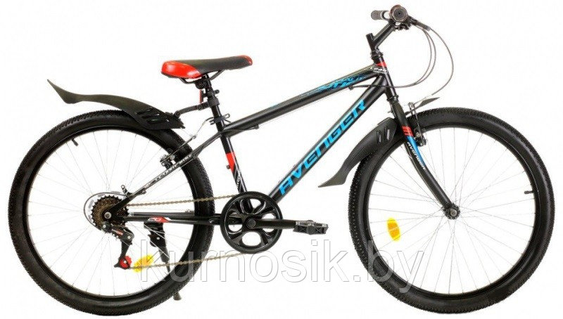 Подростковый велосипед Avenger C200 20" черно-красный - фото 1 - id-p120065751