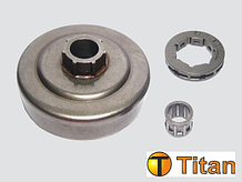 Чашка привода, венец чашки  привода, (ШАГ 3/8-7) подшипник для бензопилы объемом 43-52 см Titan