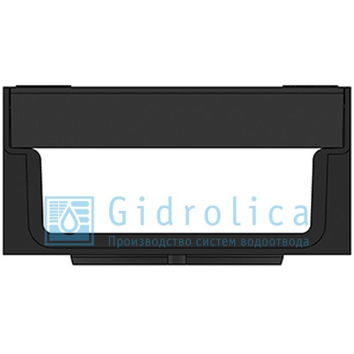 Комплект Gidrolica Light: лоток водоотводный ЛВ -10.11,5.5,5 - пластиковый с решеткой РВ- 10.11.50 - фото 3 - id-p120067125