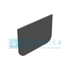 Торцевая заглушка для лотка водоотводного Gidrolica Light, пластиковая - фото 1 - id-p120067138