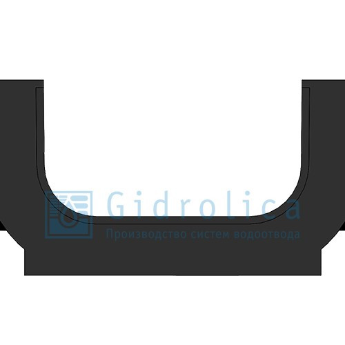 Лоток водоотводный Gidrolica Standart ЛВ-10.14,5.08 - пластиковый - фото 2 - id-p120067141