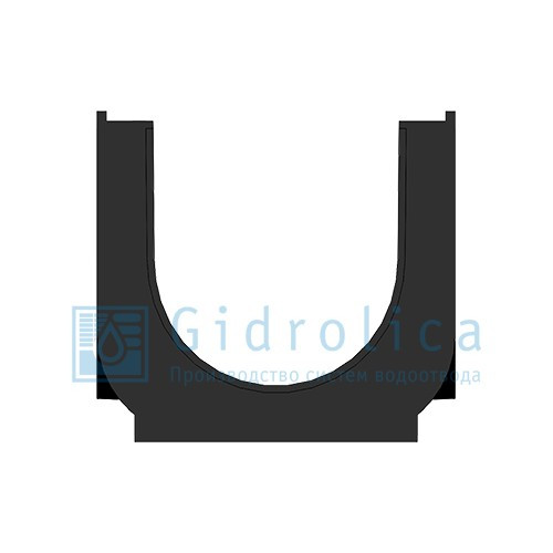 Лоток водоотводный Gidrolica Standart ЛВ-10.14,5.13,5 - пластиковый - фото 2 - id-p120067144