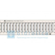 Решетка водоприемная Gidrolica Standart РВ -10.13,6.50 - штампованная стальная оцинкованная, кл. А15