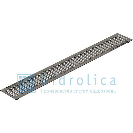 Решетка водоприемная Gidrolica Standart РВ -10.13,6.100 - штампованная стальная оцинкованная, кл. А15, фото 2
