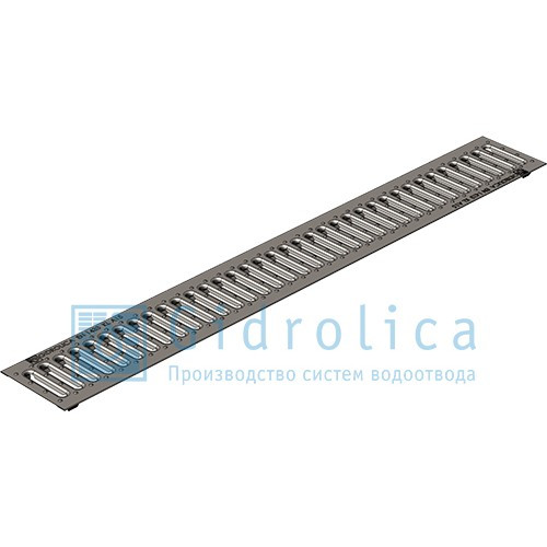 Решетка водоприемная Gidrolica Standart РВ -10.13,6.100 - штампованная стальная оцинкованная, кл. А15 - фото 2 - id-p120067158