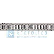Решетка водоприемная Gidrolica Standart РВ -10.13,6.100 - штампованная стальная нержавеющая, кл. А15 