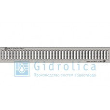 Решетка водоприемная Gidrolica Standart РВ -10.13,6.100 - штампованная стальная нержавеющая, кл. А15 , фото 2