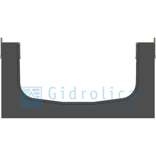 Лоток водоотводный Gidrolica Standart Plus ЛВ-15.19,6.10 - пластиковый (усиленый) - фото 2 - id-p120067178