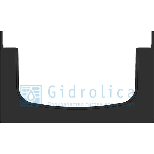Лоток водоотводный Gidrolica Pro ЛВ-15.19,6.11,7 - пластиковый - фото 2 - id-p120067186