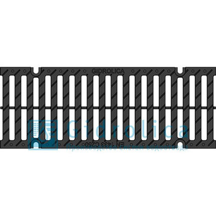 Решетка водоприемная Gidrolica Pro РВ -15.18,8.50 - щелевая пластиковая, кл. С250, фото 2
